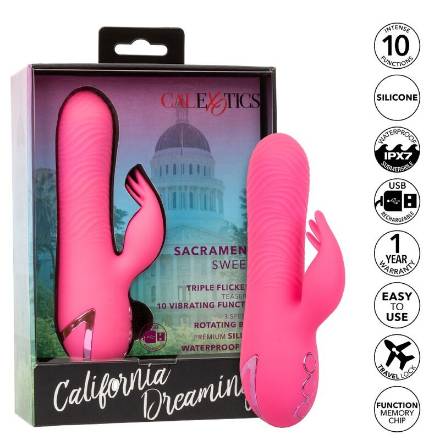 CALEXOTICS - VIBRATORE SACRAMENTO SWEETIE RABBIT PINK BY CALIFORNIA DREAMING