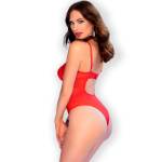 CHILIROSE - CR 4689 BODY CROTCHLESS ROSSO M