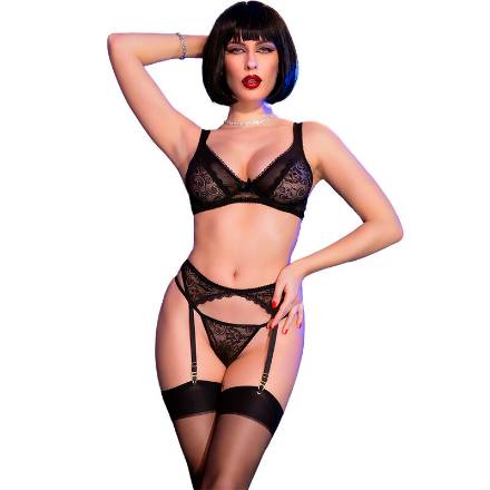 CHILIROSE - CR 4692 SET QUATTRO PEZZI NERO S