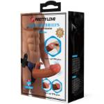 PRETTY LOVE - MARION HARNESS SLIP UNIVERSALE CON DILDO VIBRANTE 19 CM MARRONE