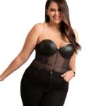 SUBBLIME - BODY CON BRETELLE A CATENA NERA L/XL