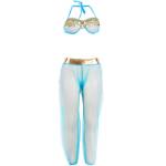 SUBBLIME - SET DI LINGERIE BLU STILE INDIA S/M