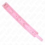 KINK - COLLARE CON GUINZAGLIO 65 CM CON RESTRIZIONI ROSA 36-42 CM X 5,5 CM