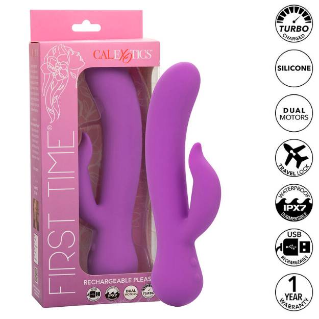 CALEXOTICS - FIRST TIME VIBRATORE PLEASER RICARICABILE VIOLA