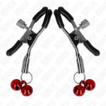 KINK - MORSETTO PER CAPEZZOLI DOPPIA CAMPANA ROSSO 6 CM