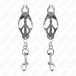 KINK - PINZE PER CAPEZZOLI TRIFOGLIO GIAPPONESE CON GANCI ARGENTO