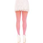 LEG AVENUE - CALZE CON APERTURE CUORE E FIOCCHI ROSA