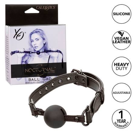 CALEXOTICS - NOCTURNAL BALL GAG SILICONE NERO