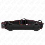 KINK - BONE GAG CON CINTURINO IN SIMILPELLE NERO REGOLABILE 41-57 CM