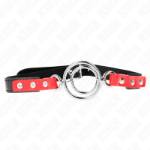 KINK - GAG CON O-RING MULTIPLI 4/4,8 CM ROSSO 38 X 56 CM