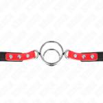 KINK - GAG CON O-RING MULTIPLI 4/4,8 CM ROSSO 38 X 56 CM