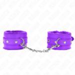 KINK - POGGIPOLSI PREMIUM IMBOTTITI IN PELLICCIA VIOLA CON CINTURA VIOLA REGOLABILE 17-29 CM X 6 CM