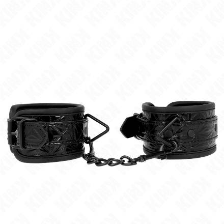 KINK - RESISTENZA DA POLSO CON MOTIVO A DIAMANTI NERO REGOLABILE 17-26 CM X 5,5 CM