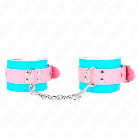 KINK - GRAZIOSI POGGIPOLSI BLU/ROSA REGOLABILI 16-28 CM X 5 CM