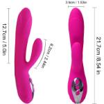 ARMONY - VIBRATORE E STIMOLATORE FLESSIBILE CON EFFETTO CALORE FUCSIA