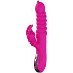 ARMONY - VIBRATORE MULTIFUNZIONE RABBIT DOUBLE TONGUE FUCSIA EFFETTO CALORE