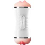 ARMONY - MASTURBATORE VIBRATORE DOPPIO PER VAGINA E BOCCA BIANCO