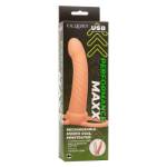 CALEXOTICS - MAXX RIBBED DUAL PENETRATOR 10 VIBRAZIONI CARNE