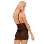 LIVCO CORSETTI FASHION - MATIONA CF 90463 CHEMISE + PERIZOMA NERO L/XL