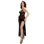 CHILIROSE - CR 4723 BABYDOLL LUNGO E PERIZOMA NERO S