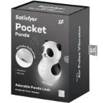 SATISFYER - POCKET PANDA STIMOLATORE E VIBRATORE IN BIANCO E NERO