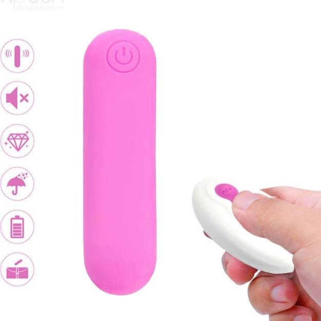 ARMONY - SPLASH JOLINE VIBRATORE BULLET IN SILICONE TELECOMANDO 10 VIBRAZIONI 65 X 15 CM ROSA