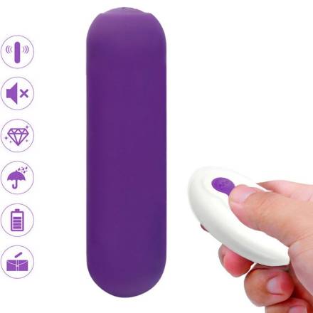 ARMONY - SPLASH JOIE VIBRATORE BULLET TELECOMANDO IN SILICONE 10 VIBRAZIONI 75 X 19 CM VIOLA