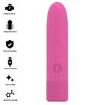 INTENSE - SYMONE USB RICARICABILE VIBRANTE BULLET 8 VIBRAZIONI ROSA 10 X 2,2 CM