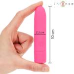 INTENSE - SYMONE USB RICARICABILE VIBRANTE BULLET 8 VIBRAZIONI ROSA 10 X 2,2 CM