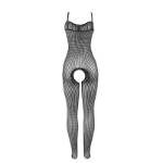 SUBBLIME - 951726 BODYSTOCKING A RETE ELASTICA NERA SENZA CAVALLO TAGLIA UNICA