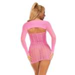 SUBBLIME - 952471 BODYSTOCKING A RETE ROSA TAGLIA UNICA