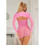 SUBBLIME - 952471 BODYSTOCKING A RETE ROSA TAGLIA UNICA