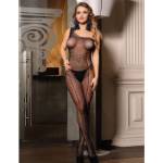 SUBBLIME - 952037 BODYSTOCKING MONOSPALLA A RETE CON STRASS NERO TAGLIA UNICA