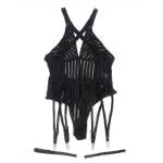 SUBBLIME - 954147 BODY CON CINTURA REGGICALZE NERO S/M