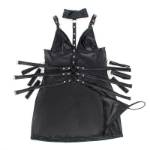 SUBBLIME - 954413 BODY BONDAGE IN PELLE NERO L/XL