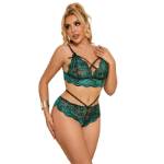 SUBBLIME - 954086 REGGISENO + SLIP PIZZO VERDE S/M