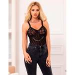 SUBBLIME - 954260 BODY CON CATENE + CINTURA REGGICALZE NERO S/M