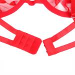 SUBBLIME - 954321 REGGISENO + PERIZOMA + CINTURA CON STAMPA A CUORE ROSSO S/M