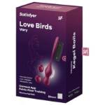 SATISFYER - LOVE BIRDS VARY SFERE VIBRANTI APP GRATUITA WINE ROSSO