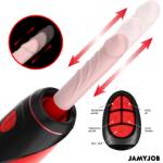 JAMYJOB - PYSTON BASE MASTURBATORE AUTOMATICO CON DILDO TELECOMANDO