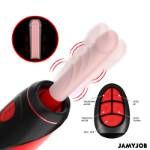 JAMYJOB - PYSTON BASE MASTURBATORE AUTOMATICO CON DILDO TELECOMANDO