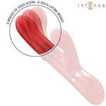 INTENSE - LELE VIBRATORE MULTIFUNZIONE ROTANTE & OSCILLANTE & STIMOLAZIONE ROSSO