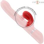 INTENSE - LELE VIBRATORE MULTIFUNZIONE ROTANTE & OSCILLANTE & STIMOLAZIONE ROSSO