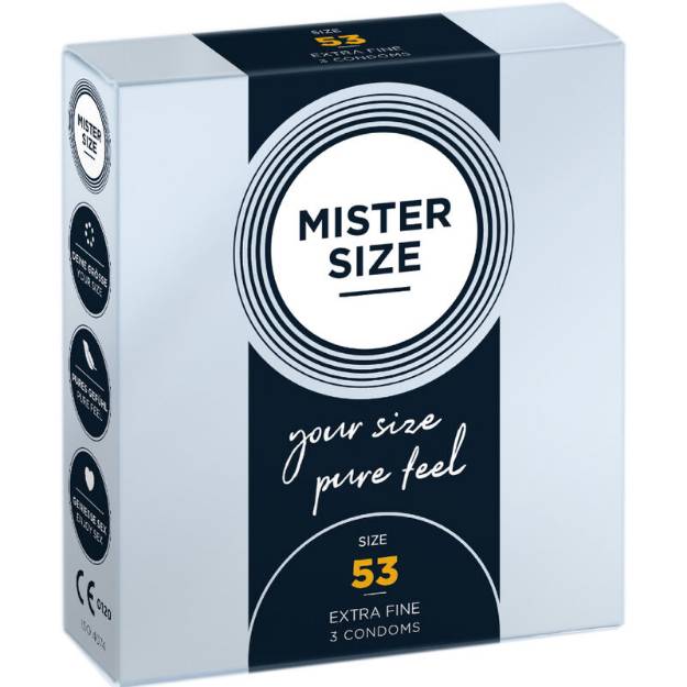 MISTER SIZE - PRESERVATIVO TAGLIA M 53 MM (3 UNITÃ€)