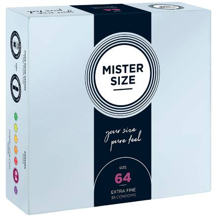 MISTER SIZE - PRESERVATIVI TAGLIA XXL 64 MM (36 UNITÃ)