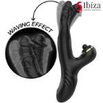 IBIZA - TWO DRAGONS DOPPIO VIBRATORE NERO