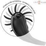 INTENSE - MABEL ANELLO VIBRANTE 10 VIBRAZIONI CON STIMOLATORE CLITORIDEO NERO