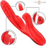 INTENSE - ROSALIA VIBRATORE MULTIFUNZIONE 3 IN 1 ROSSO