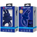 PRETTY LOVE - DAREY DOPPIO ANELLO VIBRANTE CONIGLIO BLU