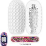 PRETTY LOVE - COQUETISH BALLS SILICONE MASTURBATORE MASCHILE BIANCO